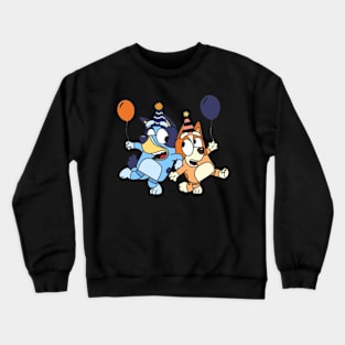 birthday bluey funny Crewneck Sweatshirt